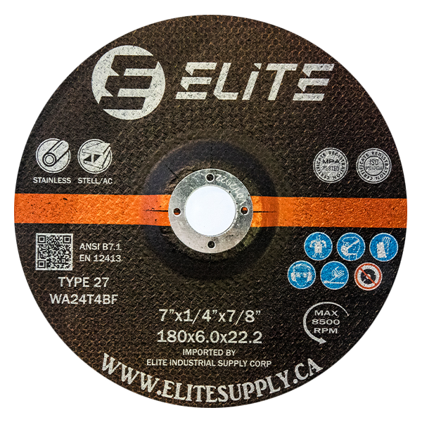 Grinding Disc 7”x1/4”x7/8” (5 Pack) Almac Industrial Technologies Ltd